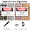 Signmission Sidewalk Closed Ahead Use Sidewalk On Opposite Danger Sign, Plastic, 10in W x 7in L, 2PK OS-2PACK-DS-P-710-L-2161 - alternate 3